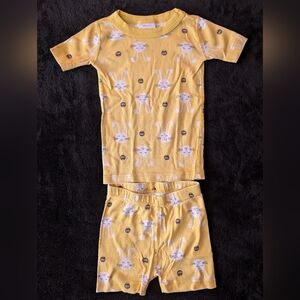 Hanna Andersson Easter Bunny Print Organic Cotton Short Pajama Set Hannajams